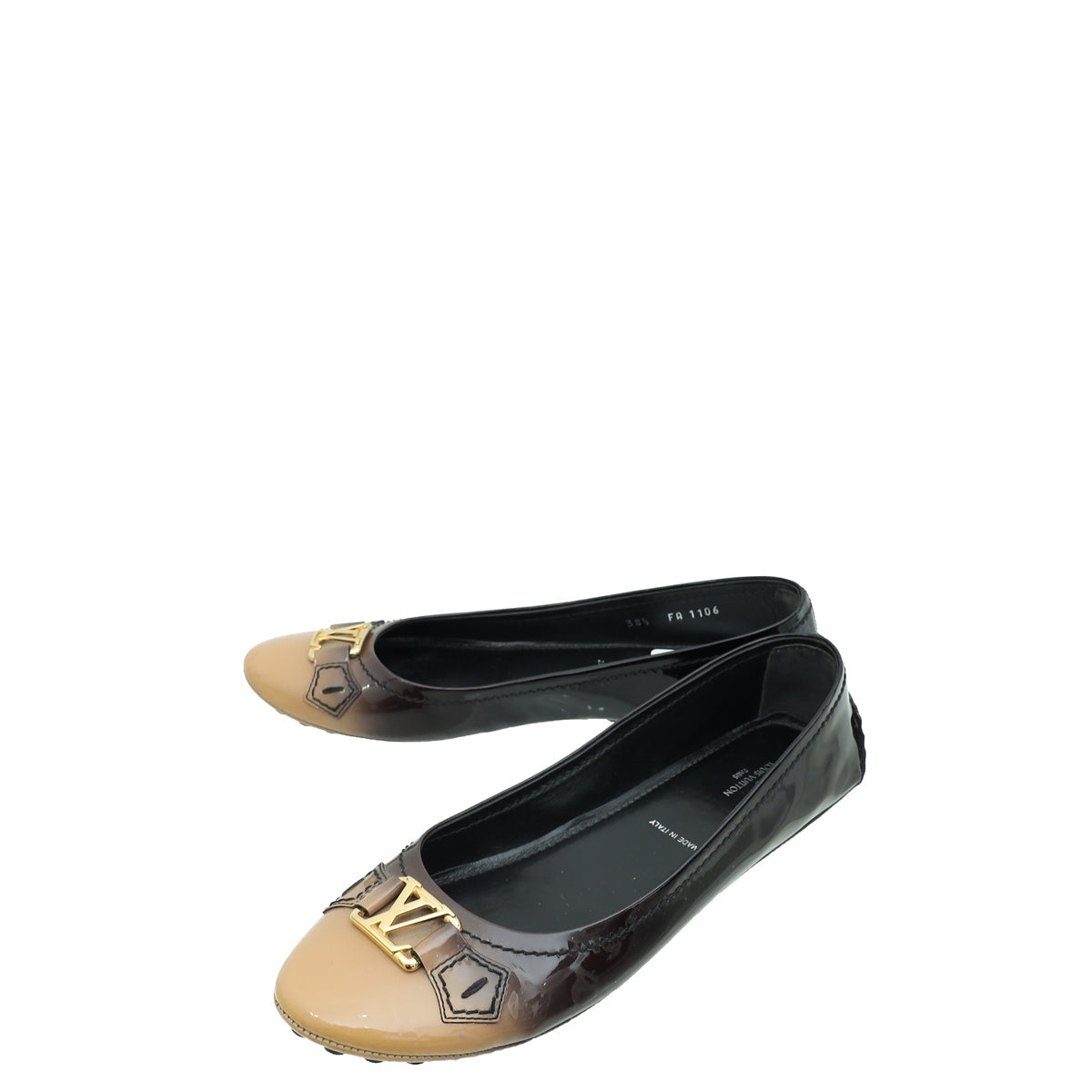 Louis Vuitton Bicolor Oxford Ballerina 38.5