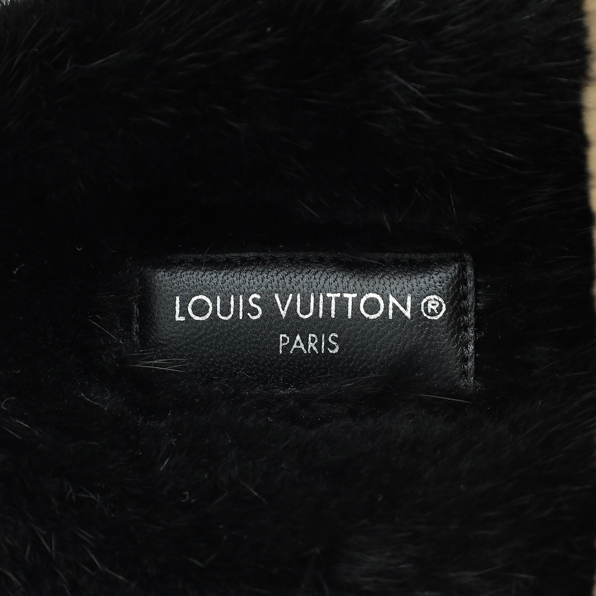 Louis Vuitton Bicolor Mink Fur Pool Pillow Comfort Mule 38