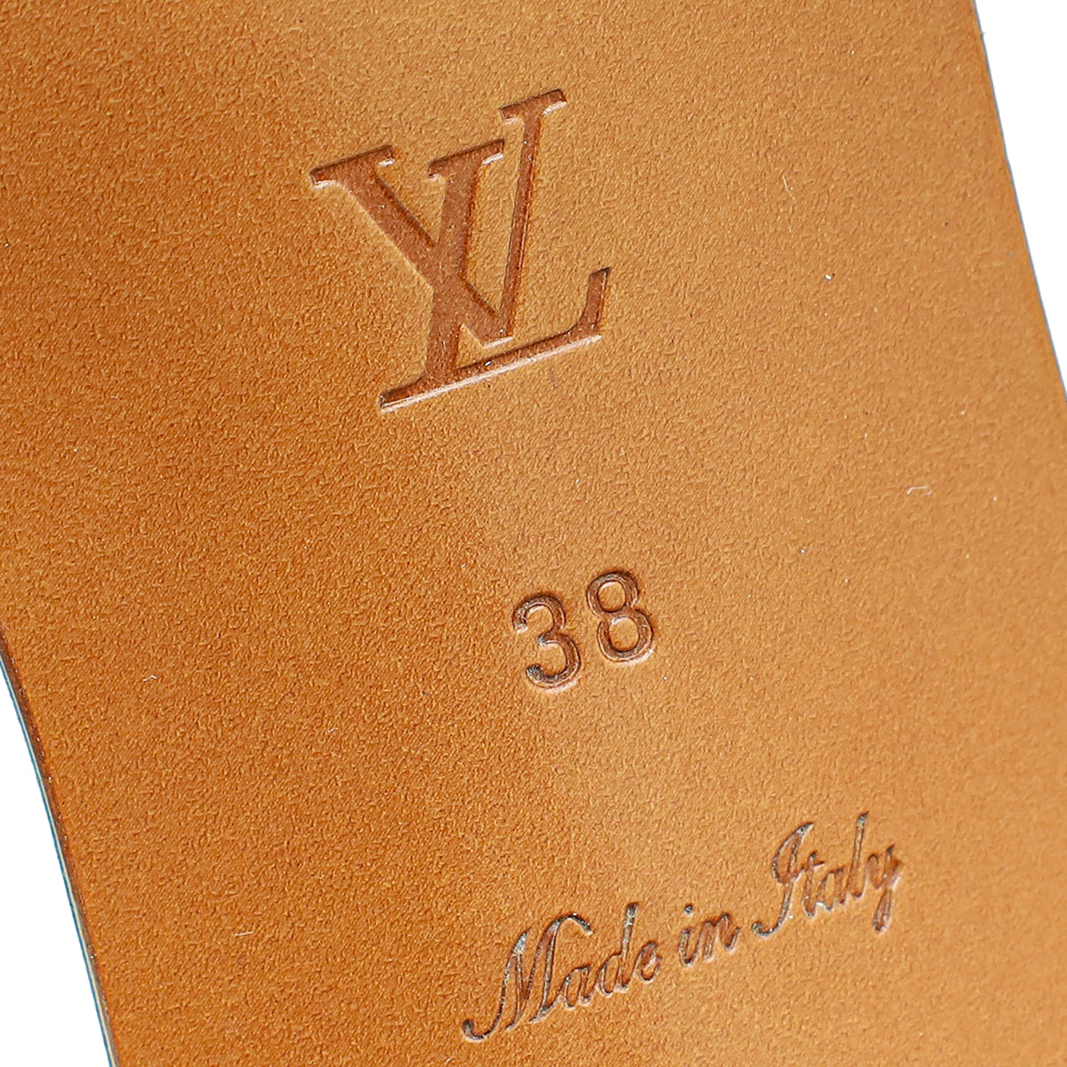 Louis Vuitton Tan Lock It Mules 38