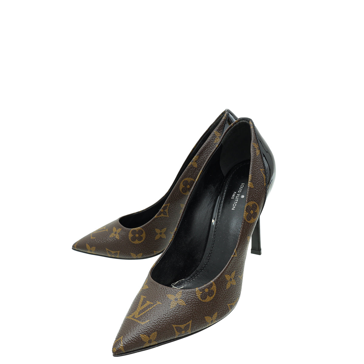 Louis Vuitton Monogram Black Cherie Pump 38