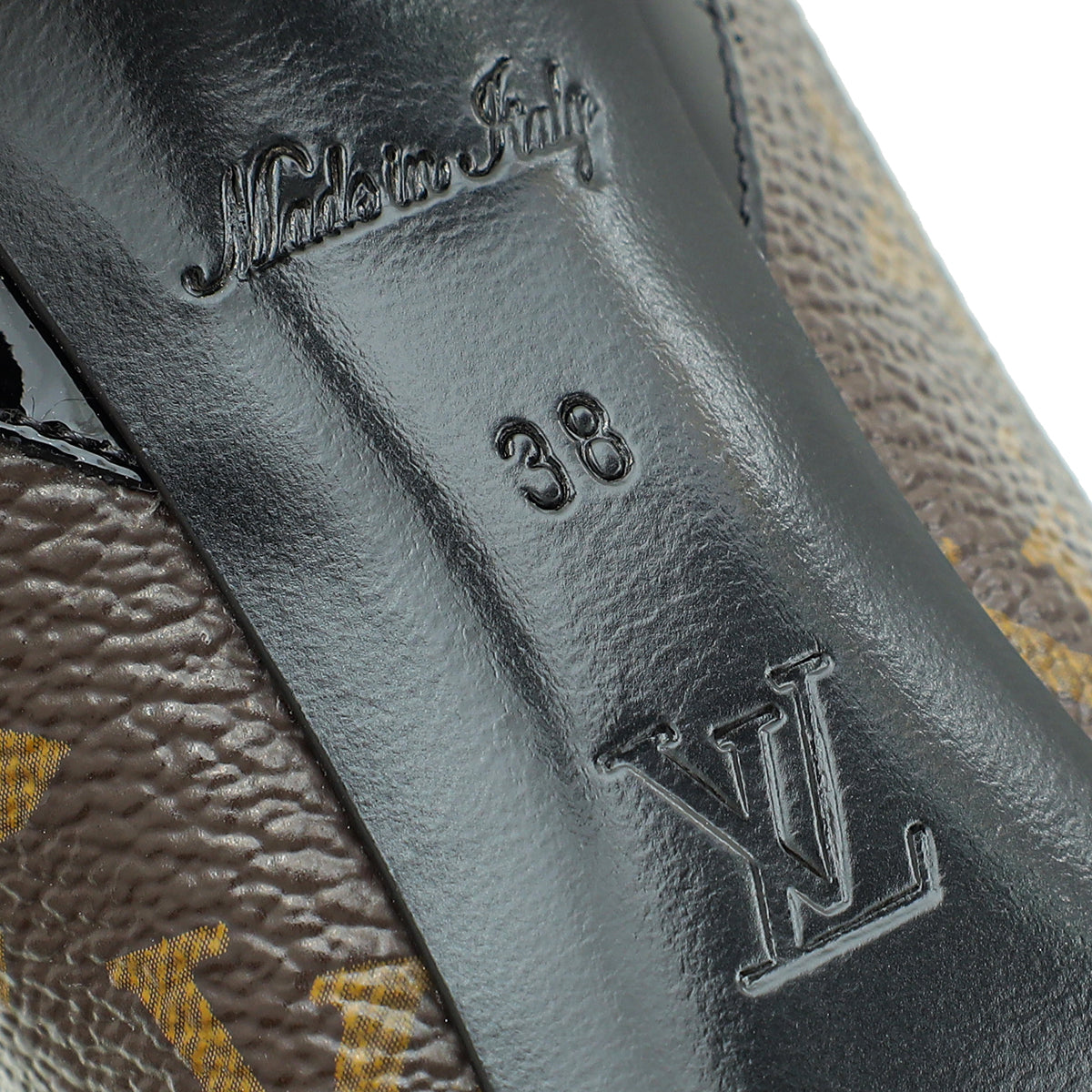 Louis Vuitton Monogram Black Cherie Pump 38