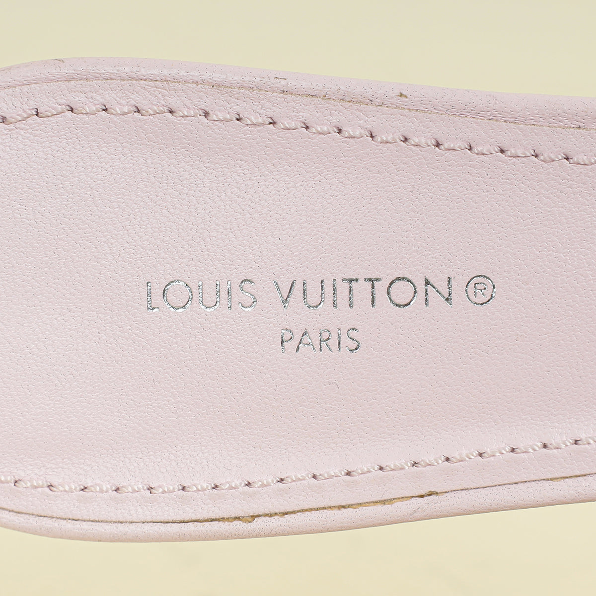 Louis Vuitton Light Pink Monogram Embossed Revival Mules 38