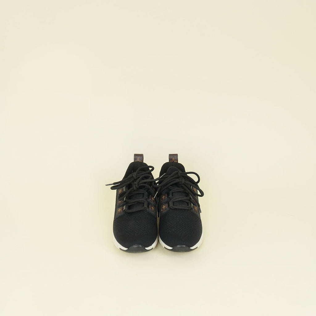 Louis Vuitton Black Aftergame Mesh Sneakers 38