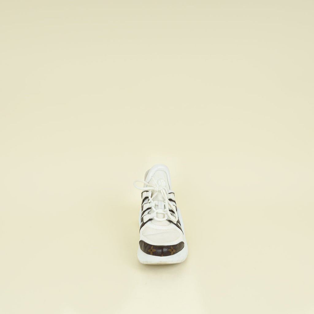 Louis Vuitton White Monogram Archlight Sneaker 38