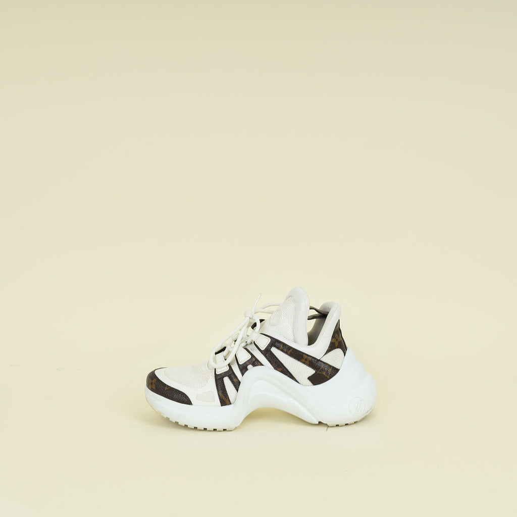 Louis Vuitton White Monogram Archlight Sneaker 38
