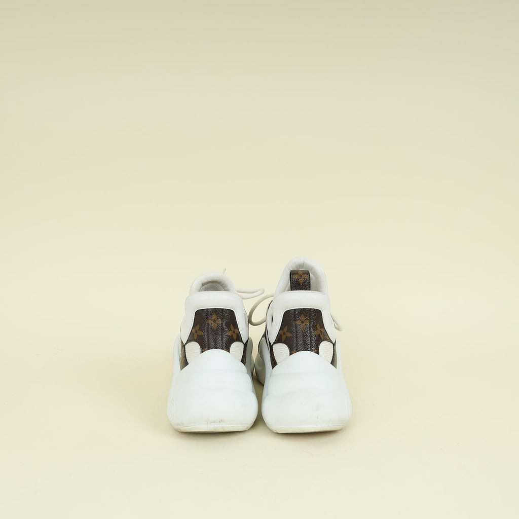 Louis Vuitton White Monogram Archlight Sneaker 38