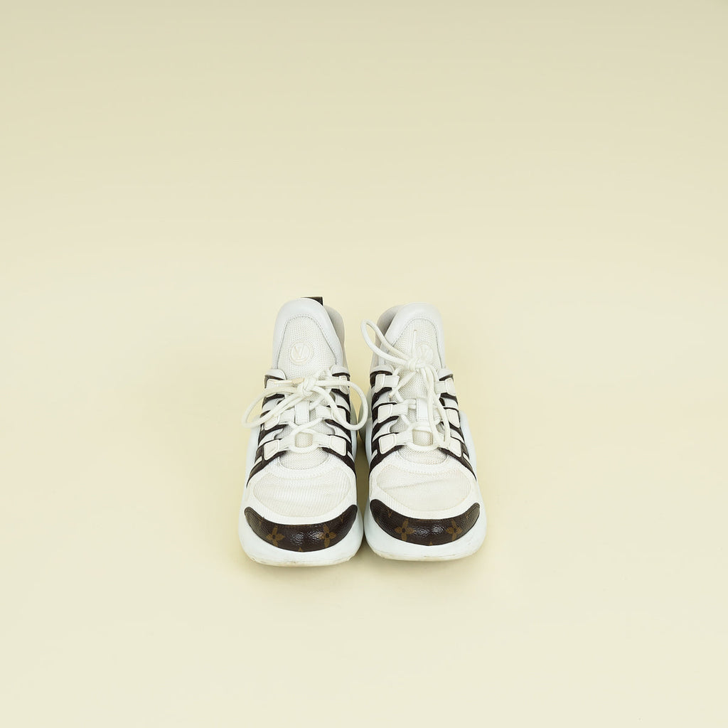 Louis Vuitton White Monogram Archlight Sneaker 38