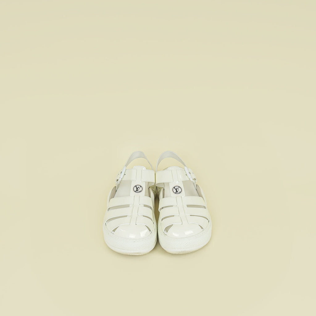 Louis Vuitton White Archlight 1.0 Line Roman Sandal 38