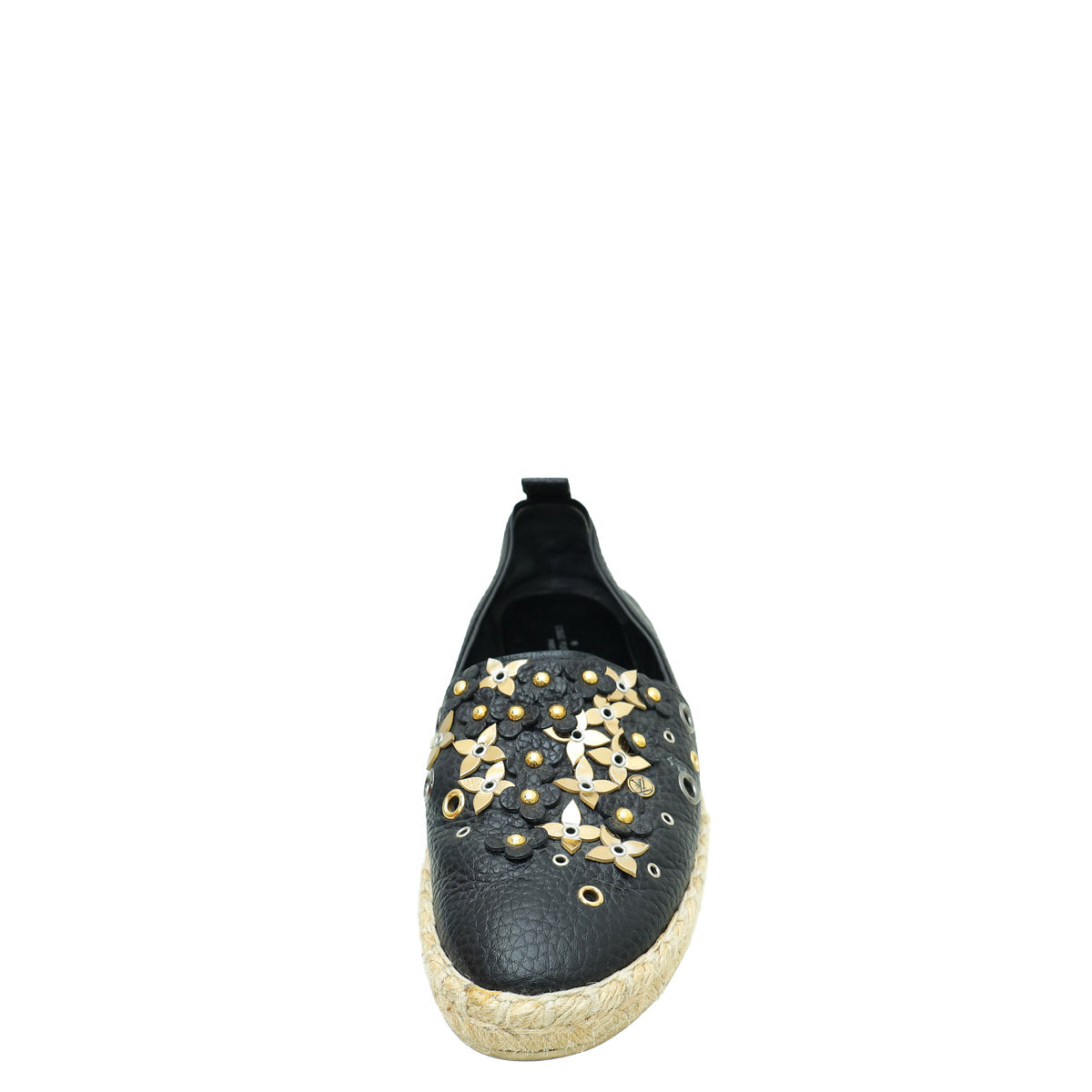 Louis Vuitton Black Tropical Bloom Espadrille 38