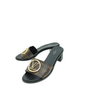 Louis Vuitton Brown Monogram Lock It Mules 38