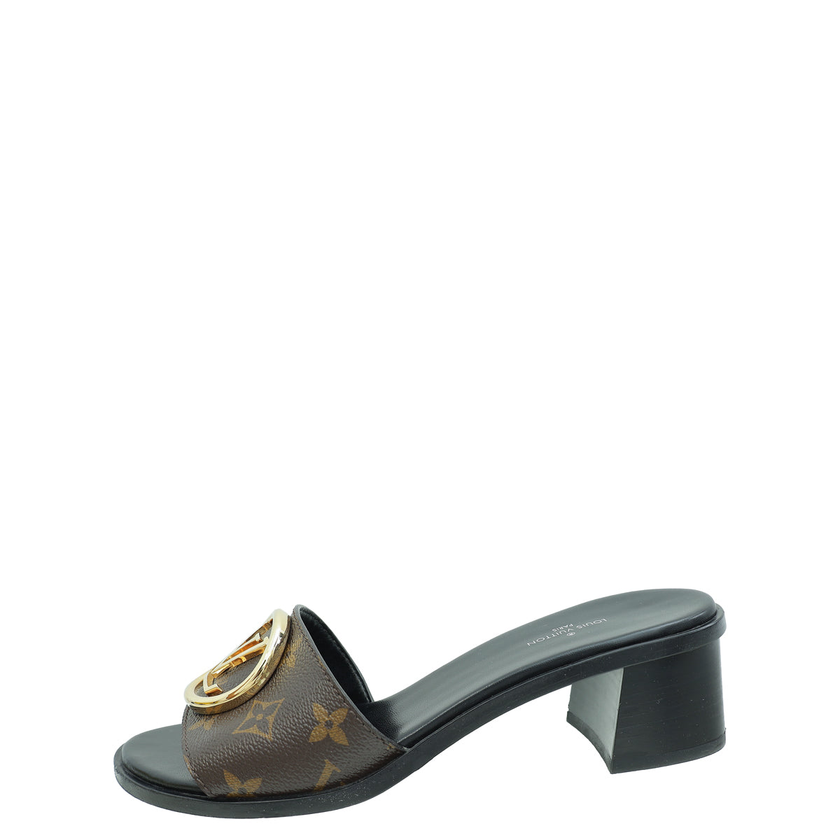 Louis Vuitton Brown Monogram Lock It Mules 38
