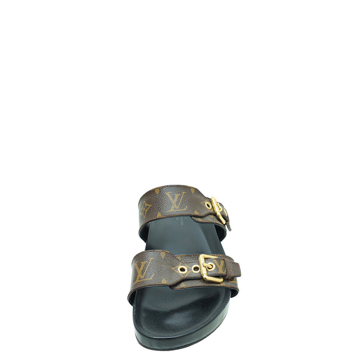 Louis Vuitton Bicolor Monogram Bom Dia Flat Mule 39