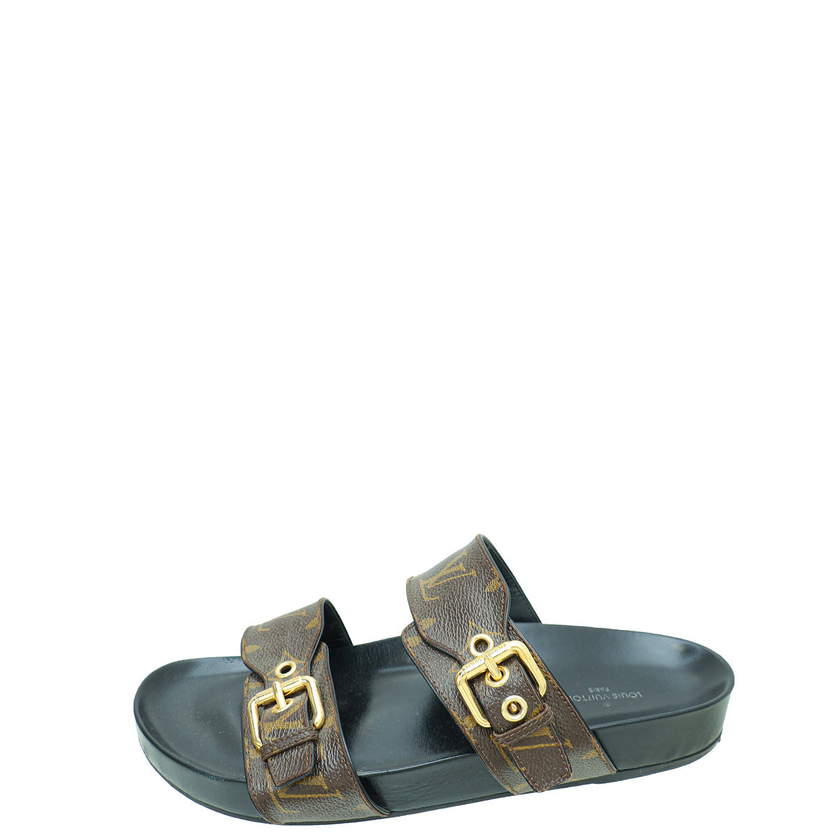 Louis Vuitton Bicolor Monogram Bom Dia Flat Mule 39