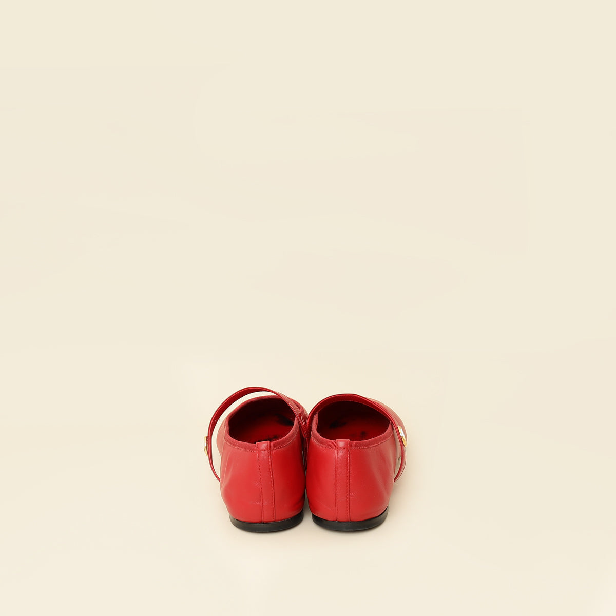 Louis Vuitton Rouge Romy Flat Ballerina 39