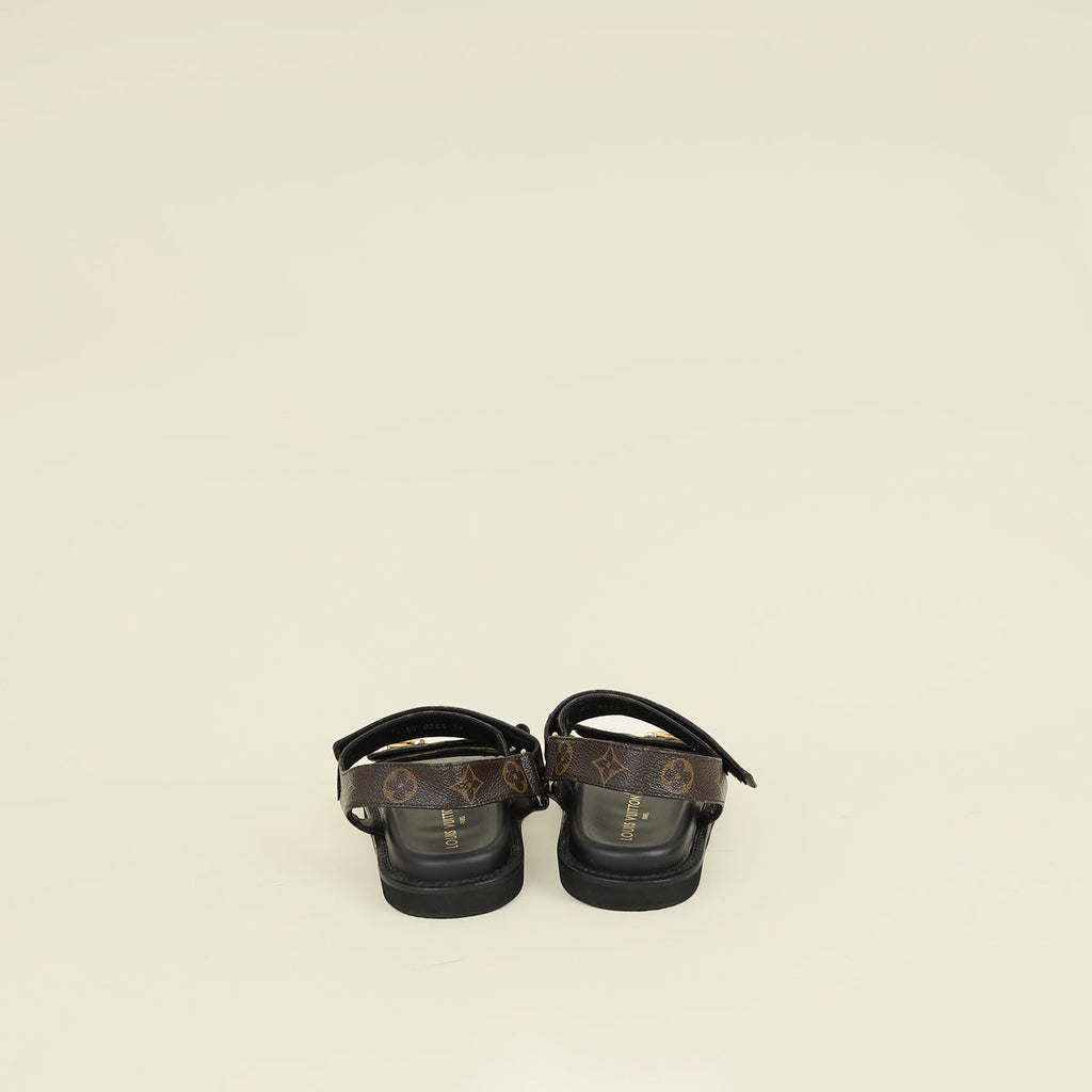 Louis Vuitton Monogram Monogram Sunset Comfort Flat Sandal 39