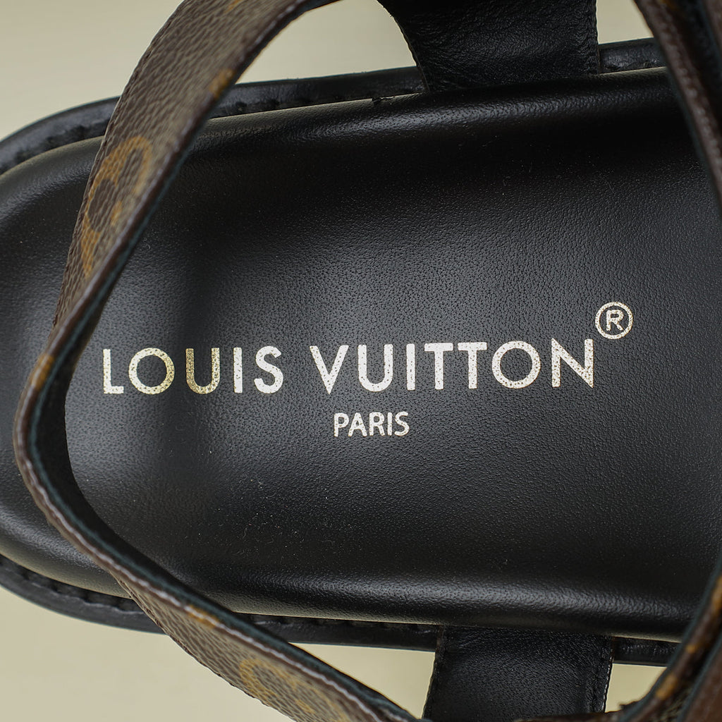 Louis Vuitton Monogram Monogram Sunset Comfort Flat Sandal 39