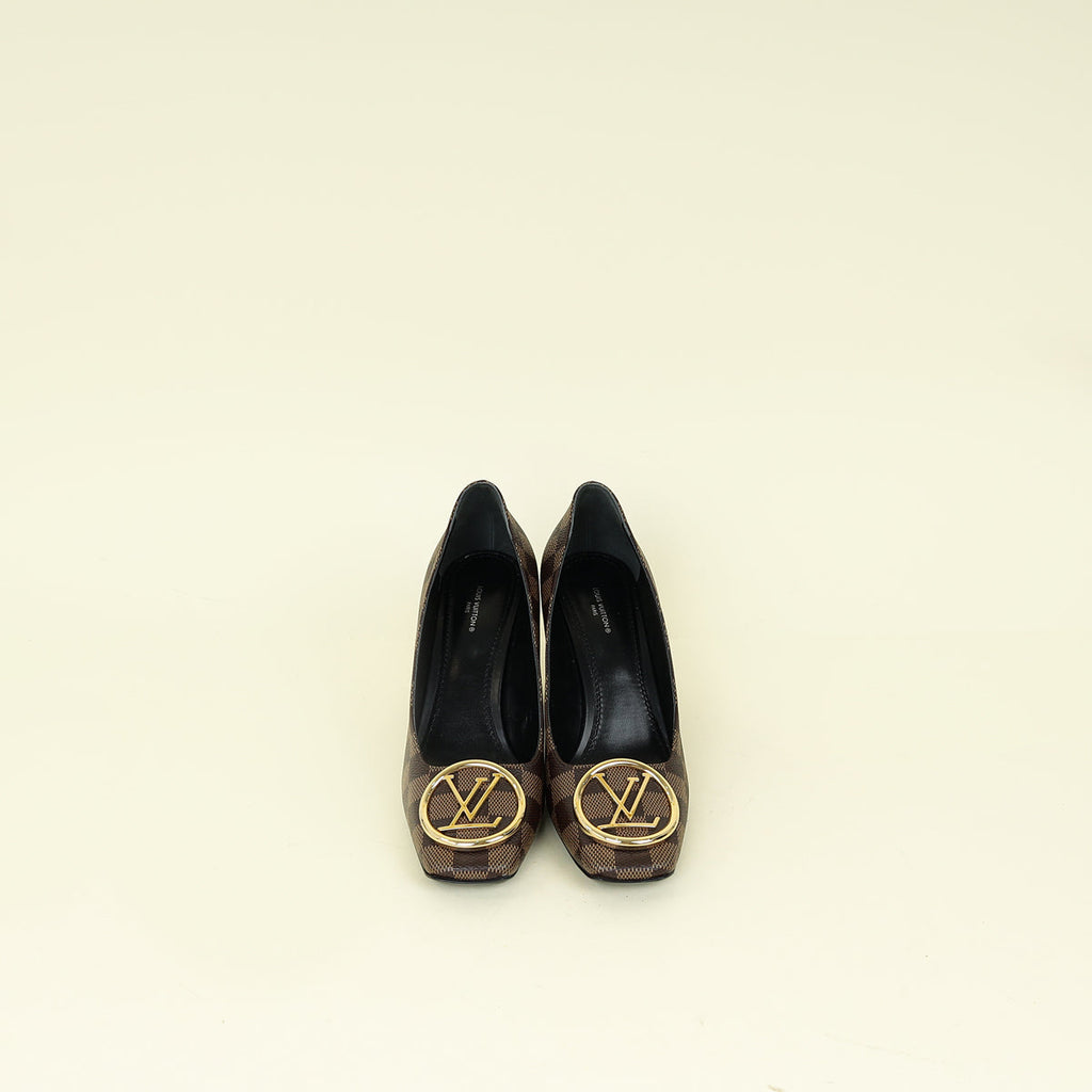 Louis Vuitton Damier Ebene Madeleine Pumps 40