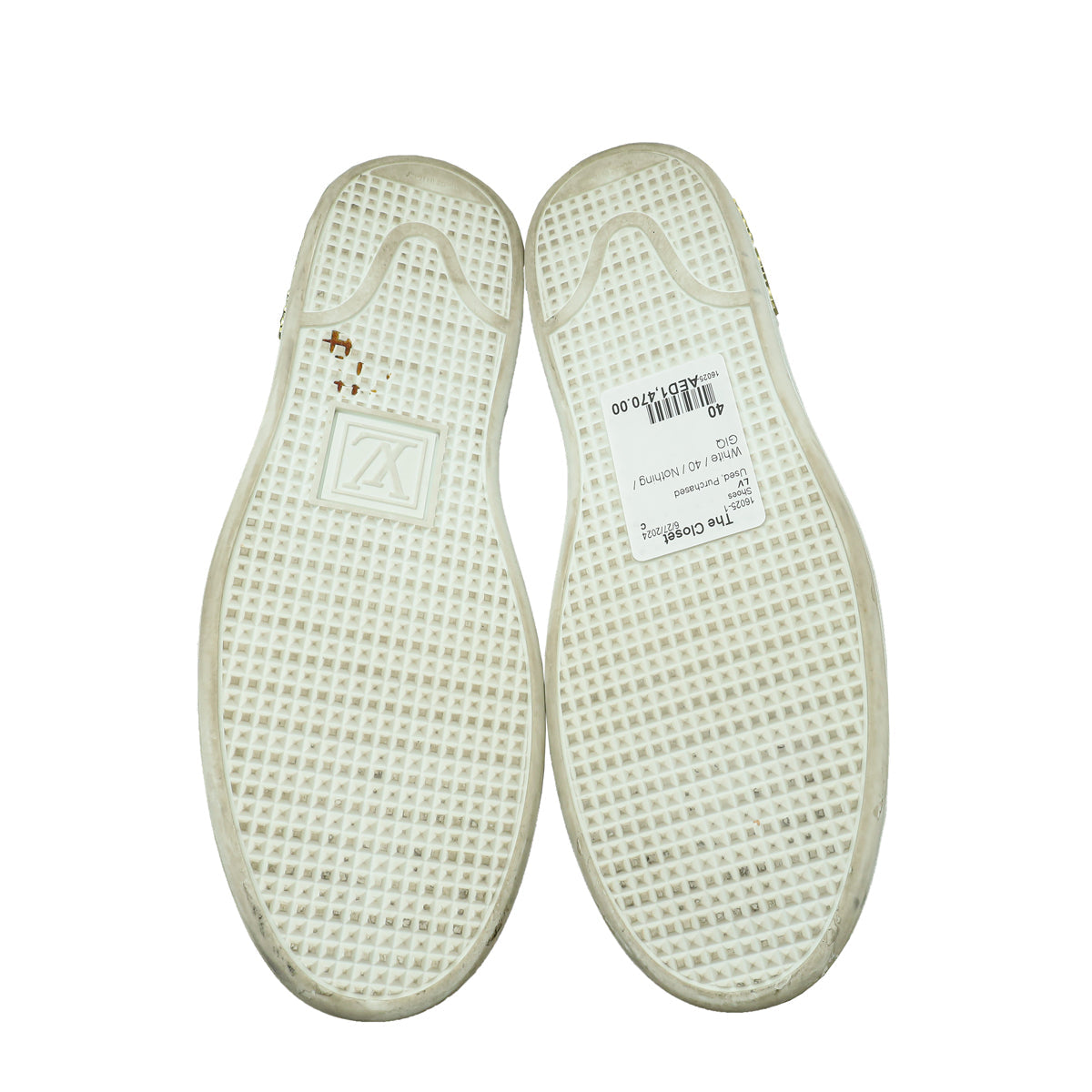 Louis Vuitton White Frontrow V Sneakers 40