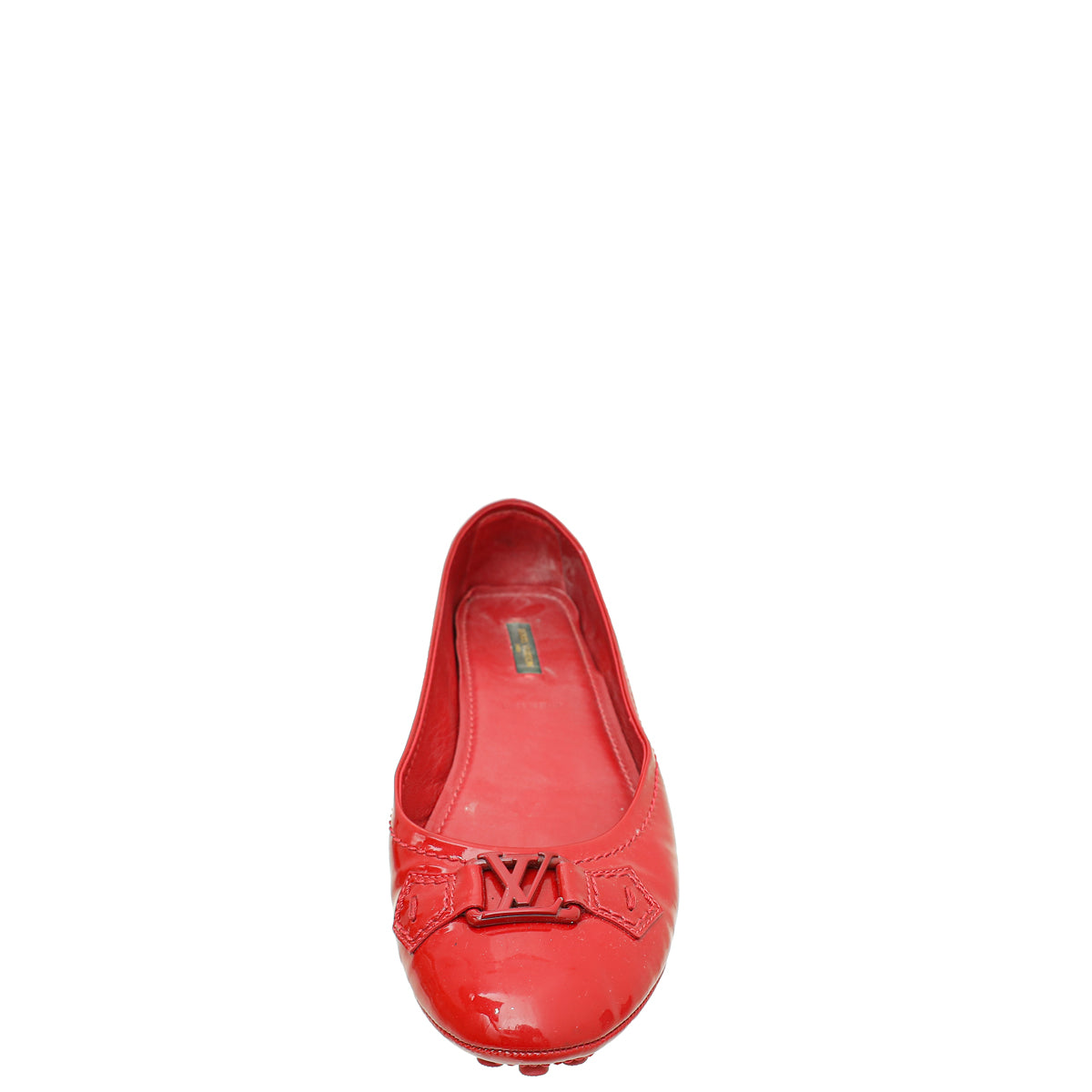 Louis Vuitton Red Oxford Ballerina Flats 41