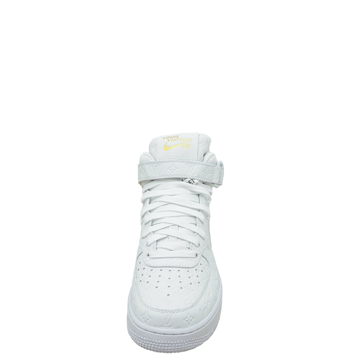 Louis Vuitton White x Nike Air Force 1 Monogram Empreinte High Cut Sneaker 7