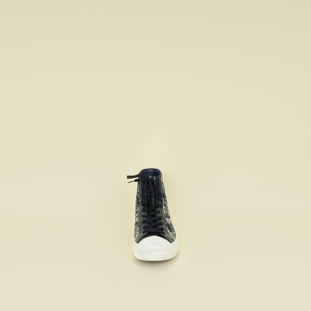 Louis Vuitton Navy Blue Monogram Denim Tattoo High-Top Sneaker 6