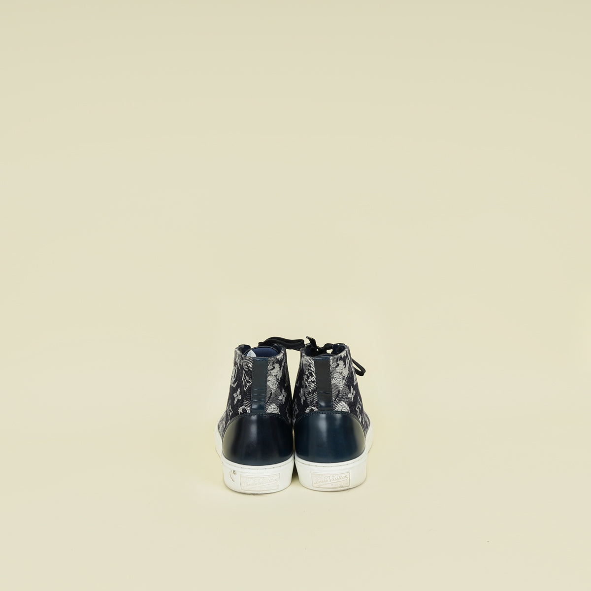 Louis Vuitton Navy Blue Monogram Denim Tattoo High-Top Sneaker 6