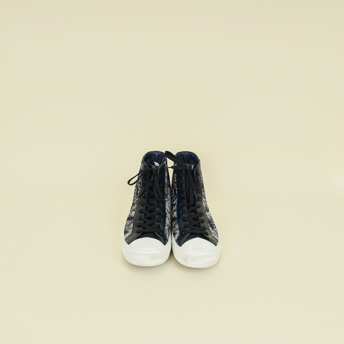 Louis Vuitton Navy Blue Monogram Denim Tattoo High-Top Sneaker 6