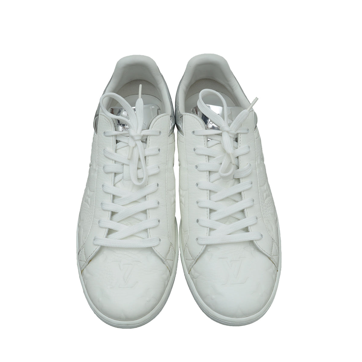 Louis Vuitton Bicolor Monogram Embossed Luxembourg Trainer Sneakers 7