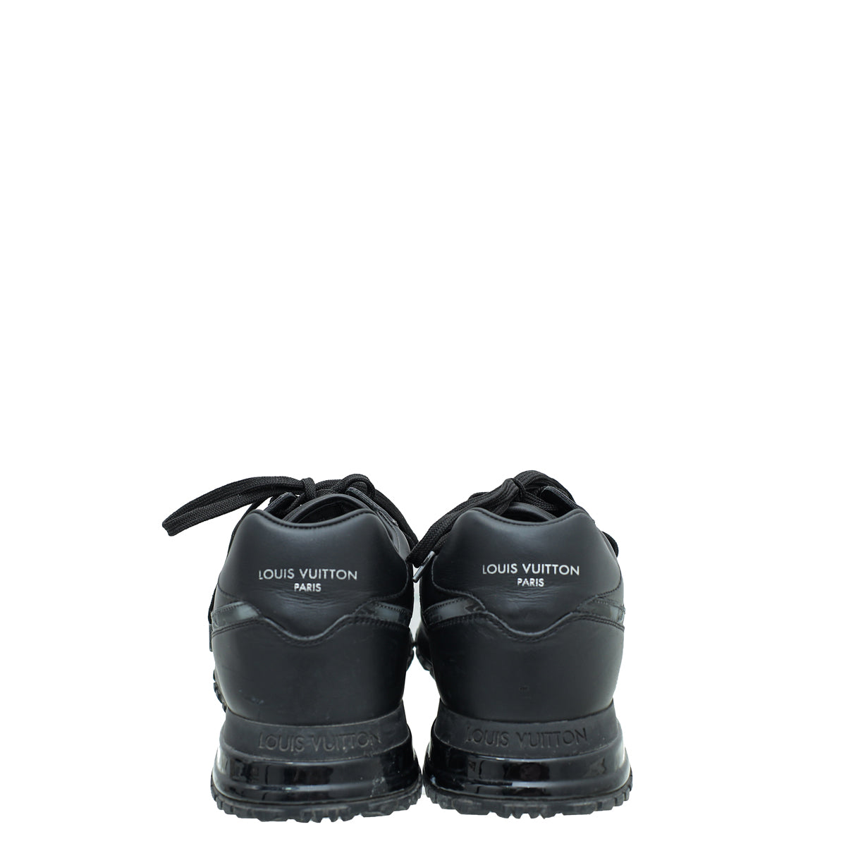 Louis Vuitton Black Iridescent Textile Monogram Mens Run Away Sneakers 7