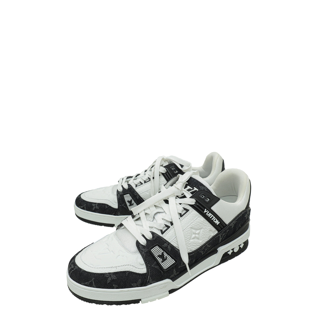 Louis Vuitton Monogram Denim Empreinte Trainers Sneaker 8.5
