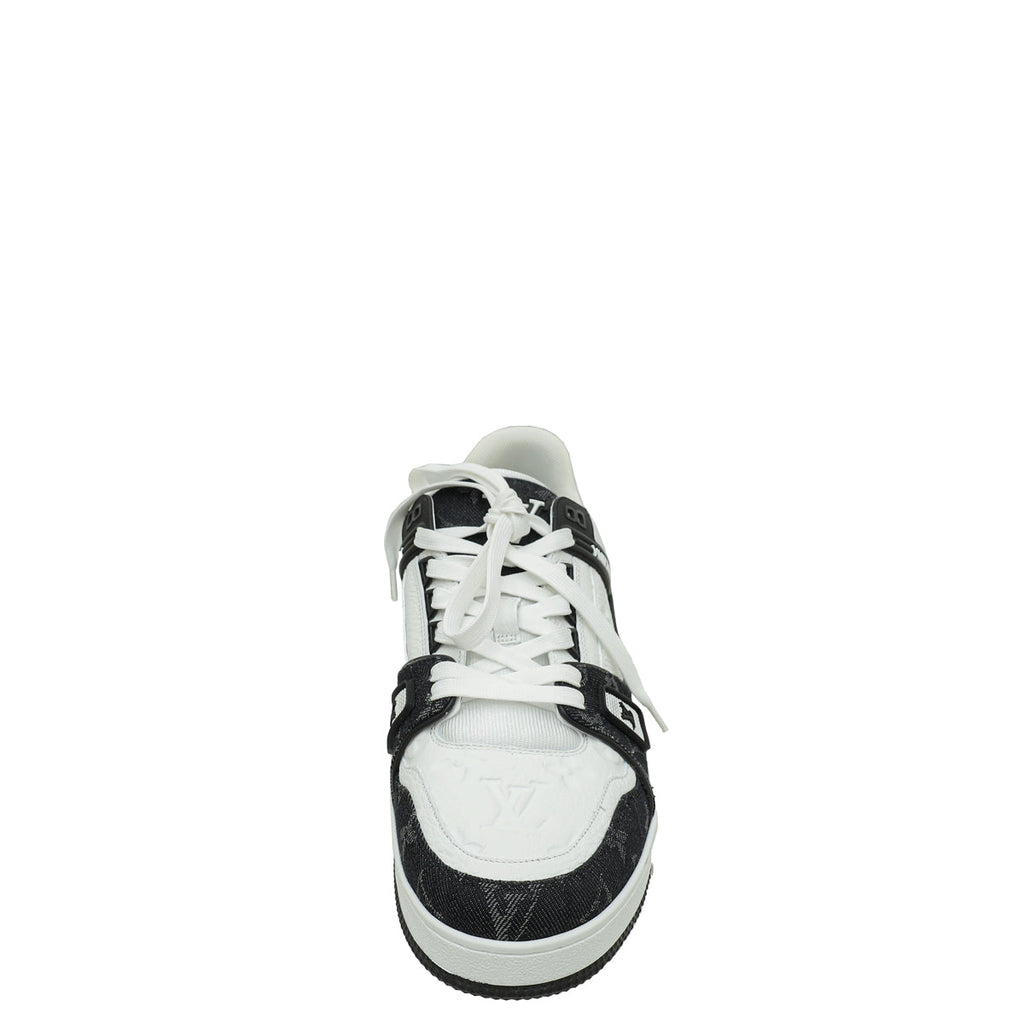 Louis Vuitton Monogram Denim Empreinte Trainers Sneaker 8.5