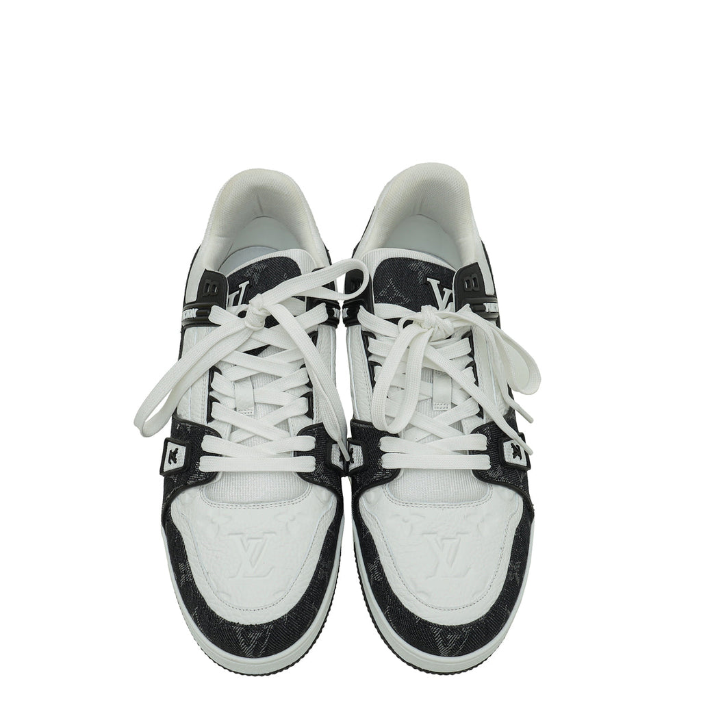 Louis Vuitton Monogram Denim Empreinte Trainers Sneaker 8.5