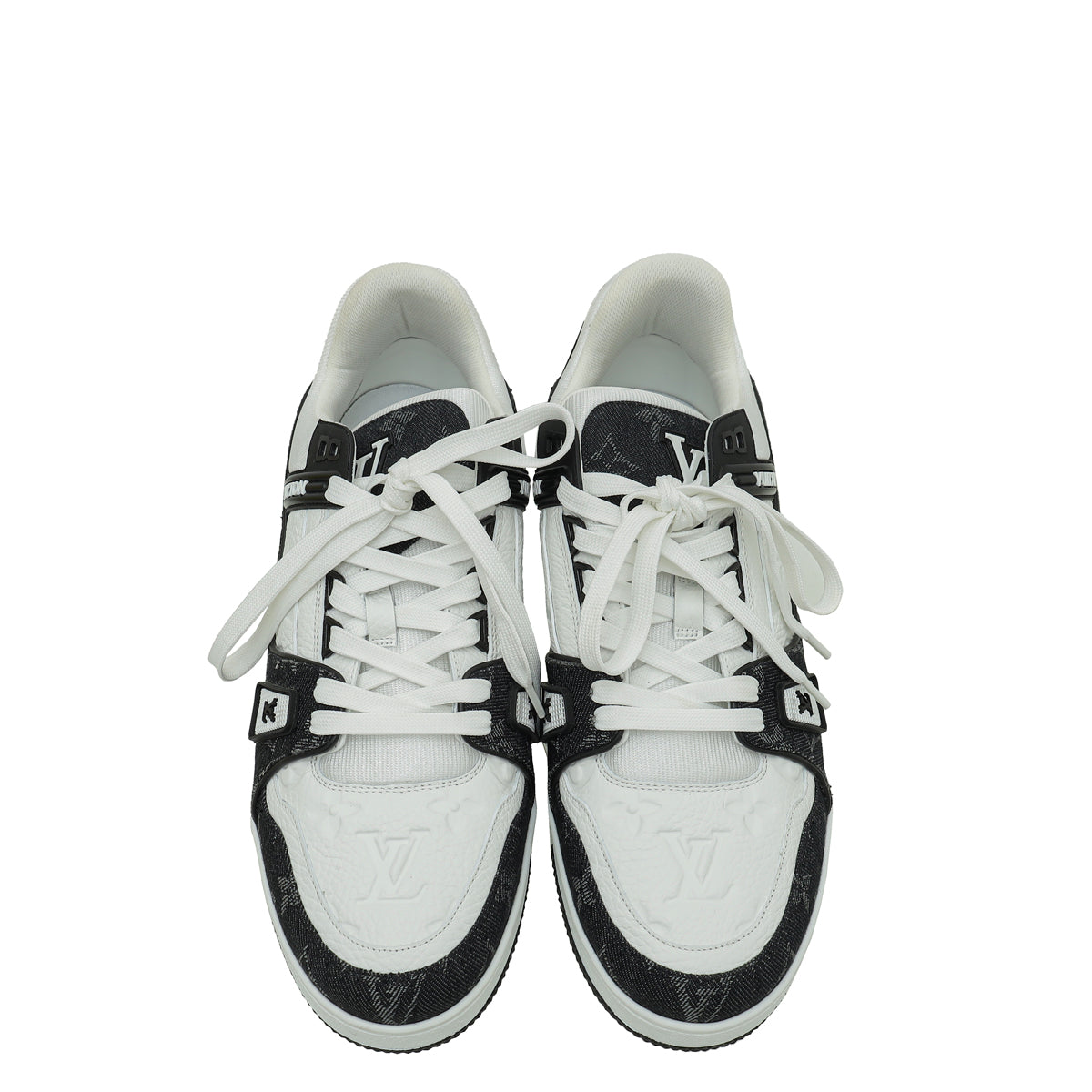Louis Vuitton Monogram Denim Empreinte Trainers Sneaker 8.5