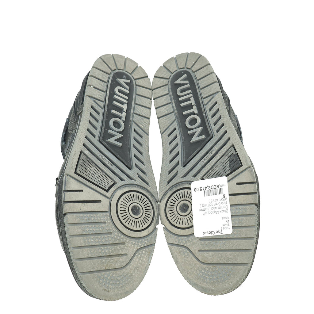 Louis Vuitton Black x Nigo Trainer Sneakers 8