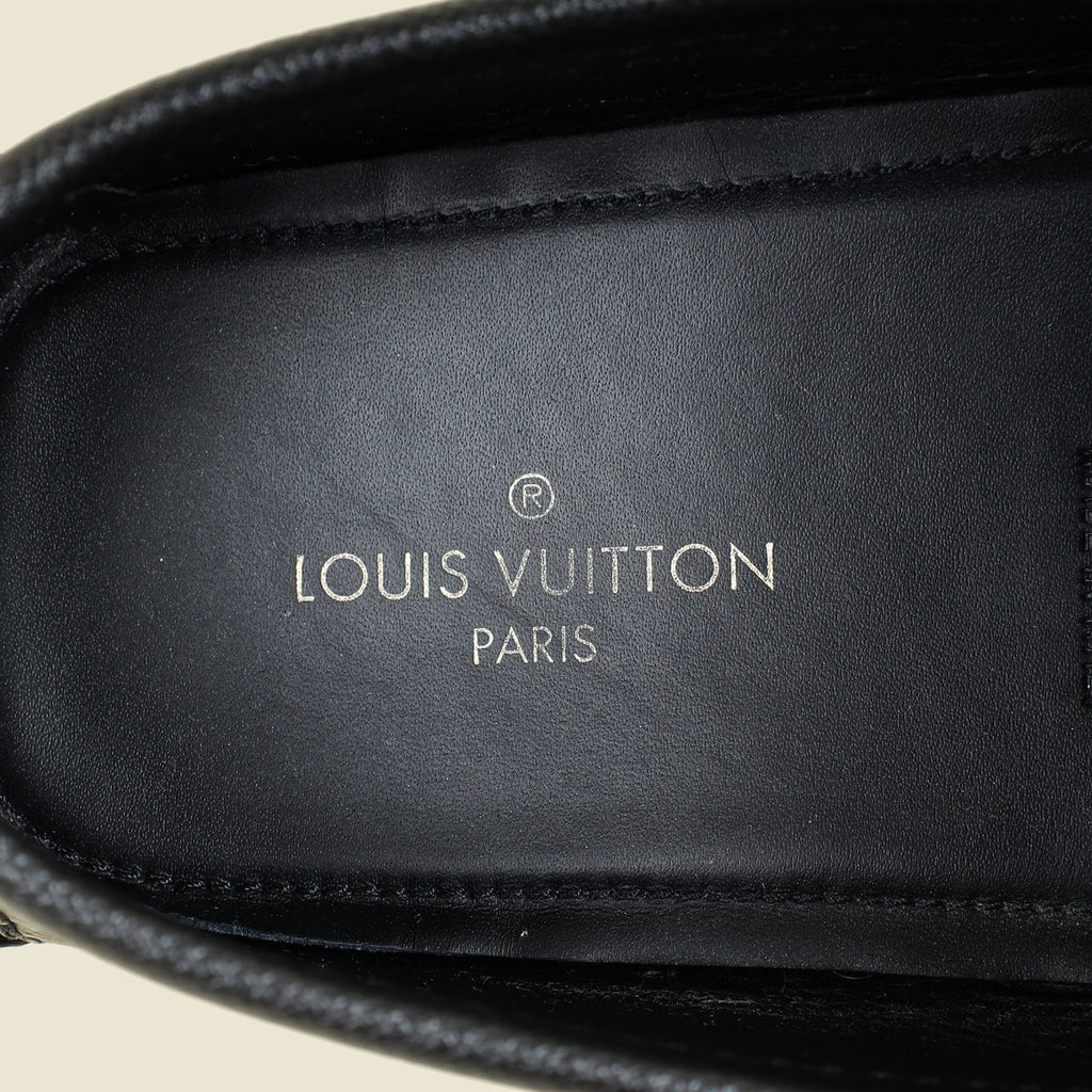 Louis Vuitton Black Monte Carlo Moccasins Men's Loafer 8