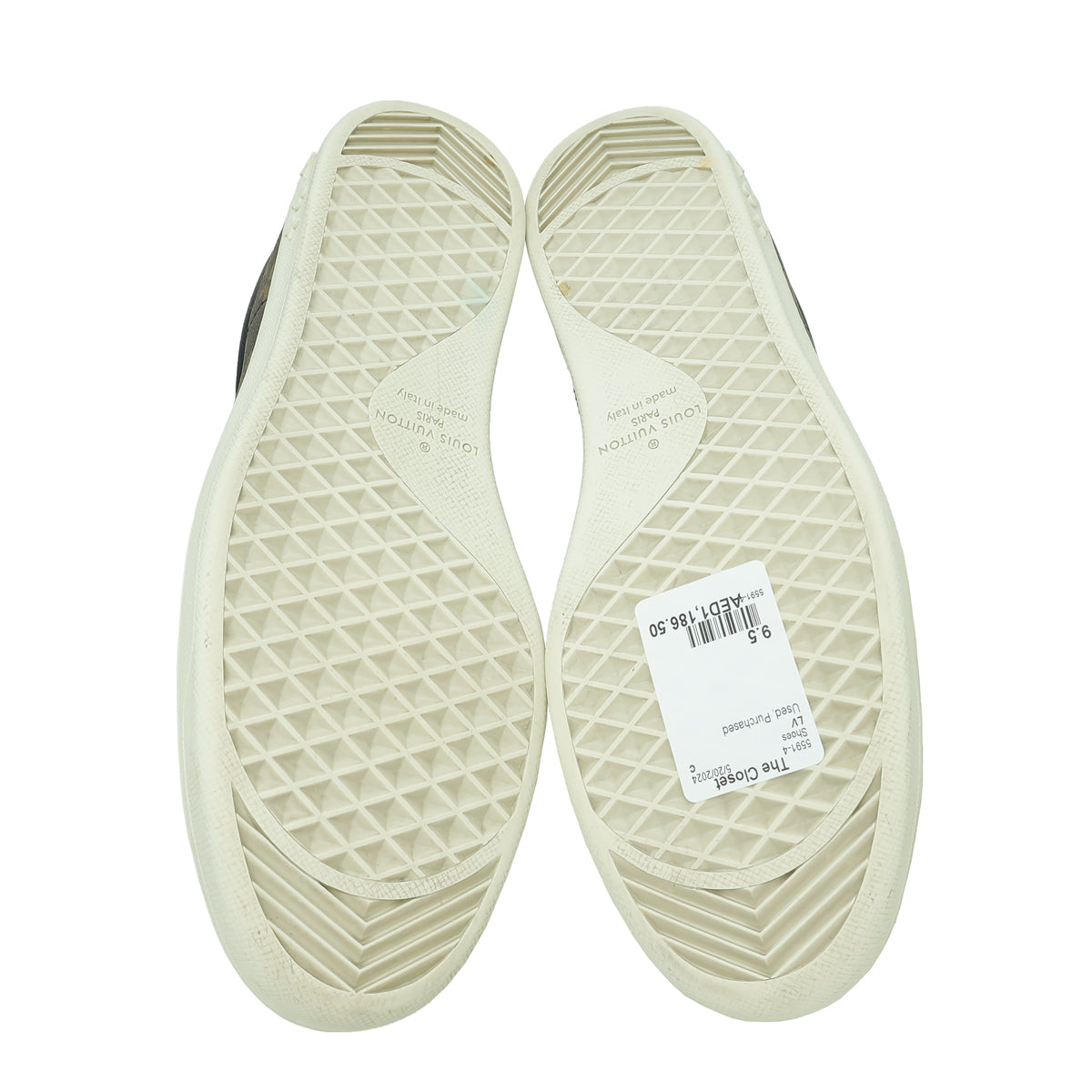 Louis Vuitton Monogram Black Luxembourg Sneaker 9.5