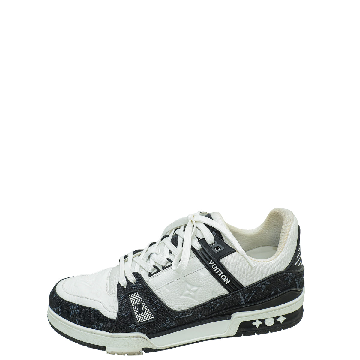 Louis Vuitton Bicolor Monogram Denim Empreinte Trainers Sneakers 9