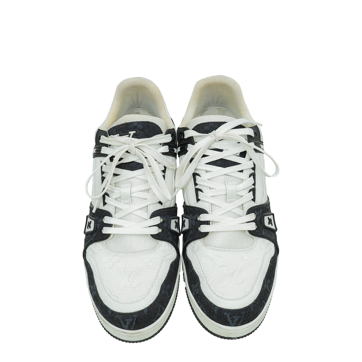 Louis Vuitton Bicolor Monogram Denim Empreinte Trainers Sneakers 9