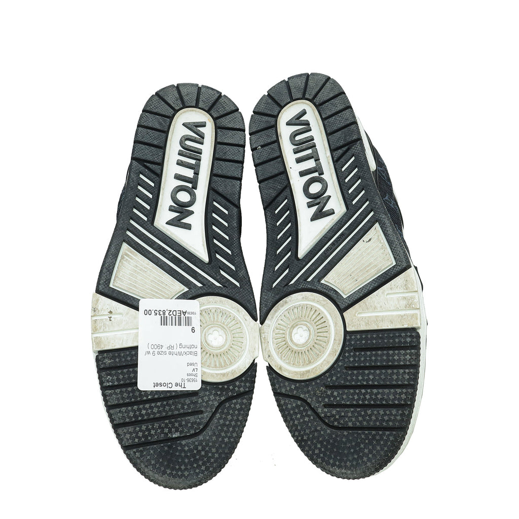 Louis Vuitton Bicolor Monogram Denim Empreinte Trainers Sneakers 9