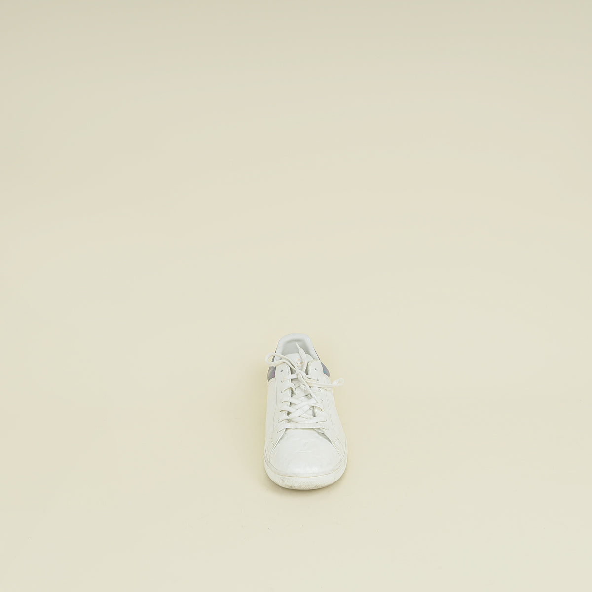 Louis Vuitton White Monogram Iridescent Luxembourg Sneakers 9