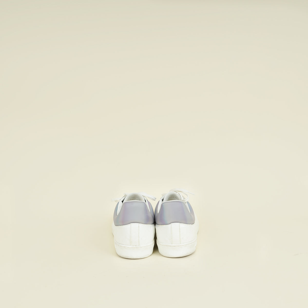 Louis Vuitton White Monogram Iridescent Luxembourg Sneakers 9
