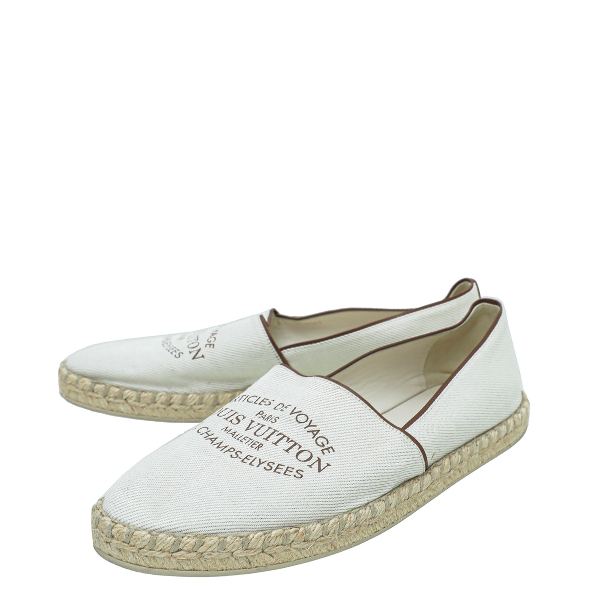 Louis Vuitton Off White Articles De Voyage Espadrille 37.5