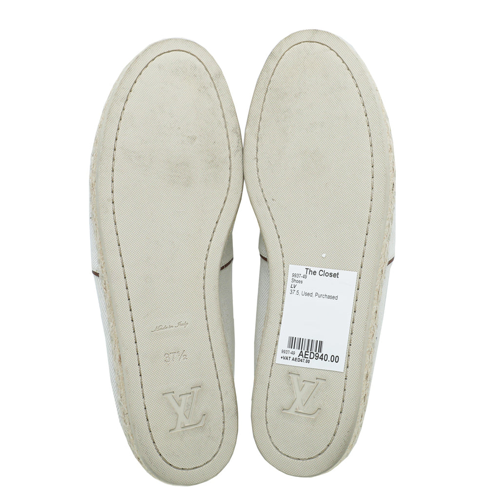 Louis Vuitton Off White Articles De Voyage Espadrille 37.5