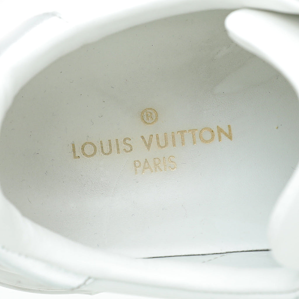 Louis Vuitton Bicolor Monogram Embossed Time Out Sneaker 37