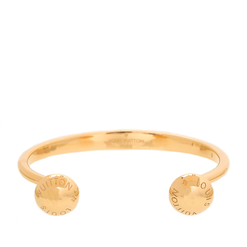 Louis Vuitton Gold Tone Studdy Bracelet Small