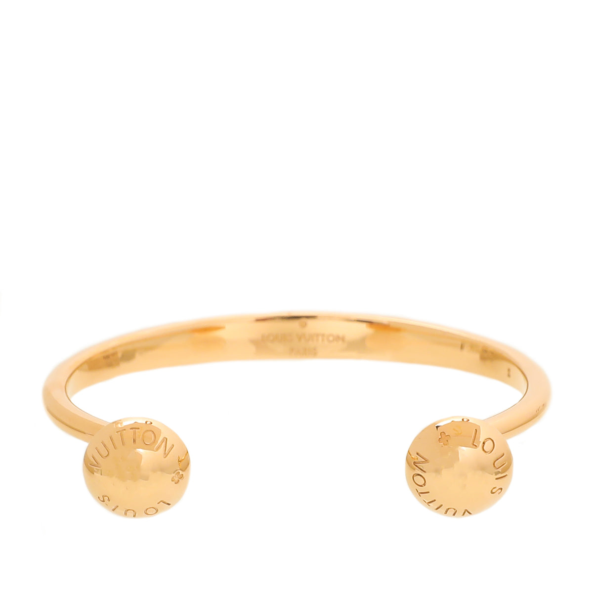Louis Vuitton Gold Tone Studdy Bracelet Small