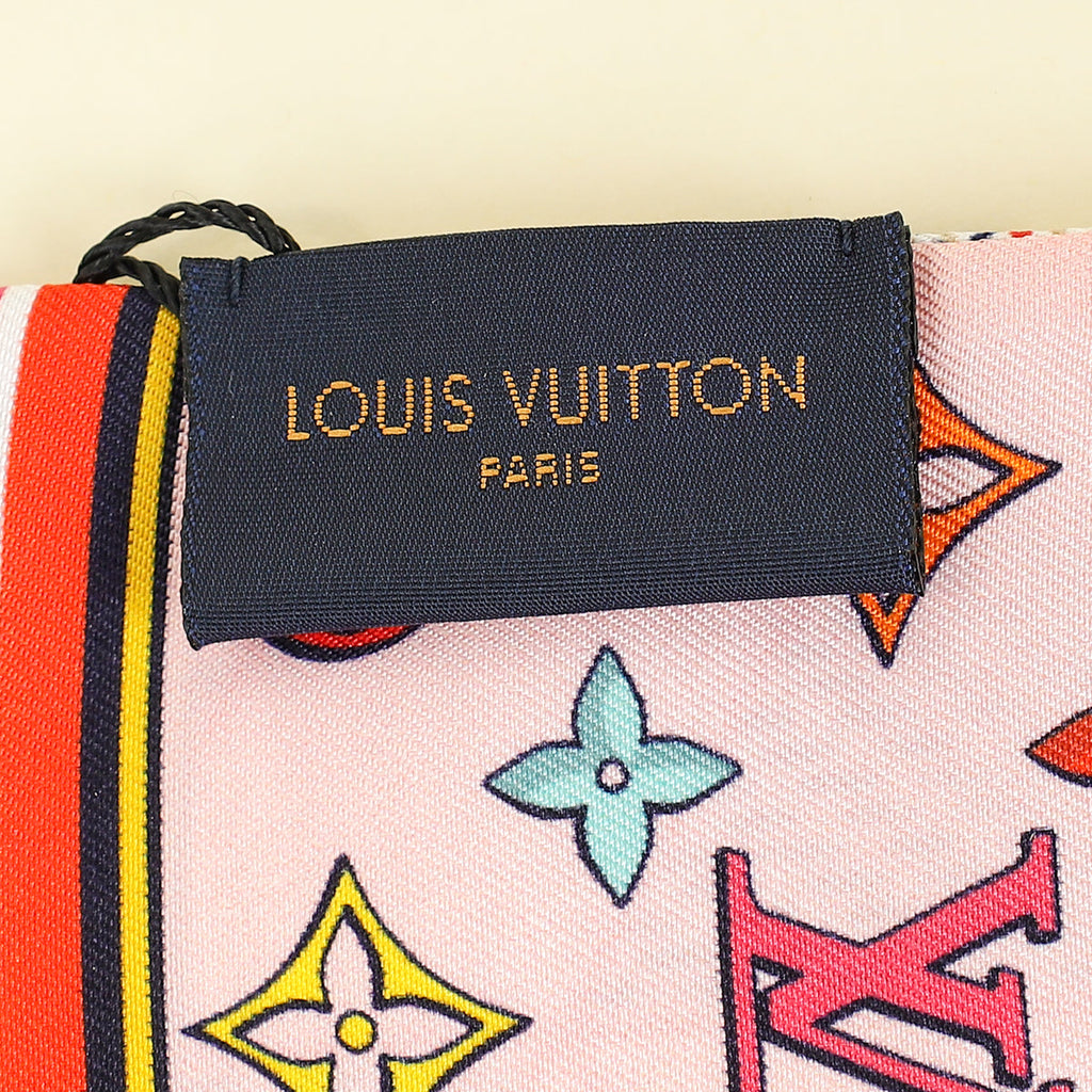 Louis Vuitton Multicolor Pop Up Azur Print Bandeau Scarf