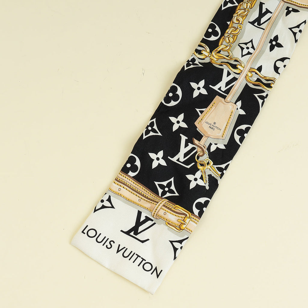Louis Vuitton Black Multicolor Monogram Confidential Silk Bandeau