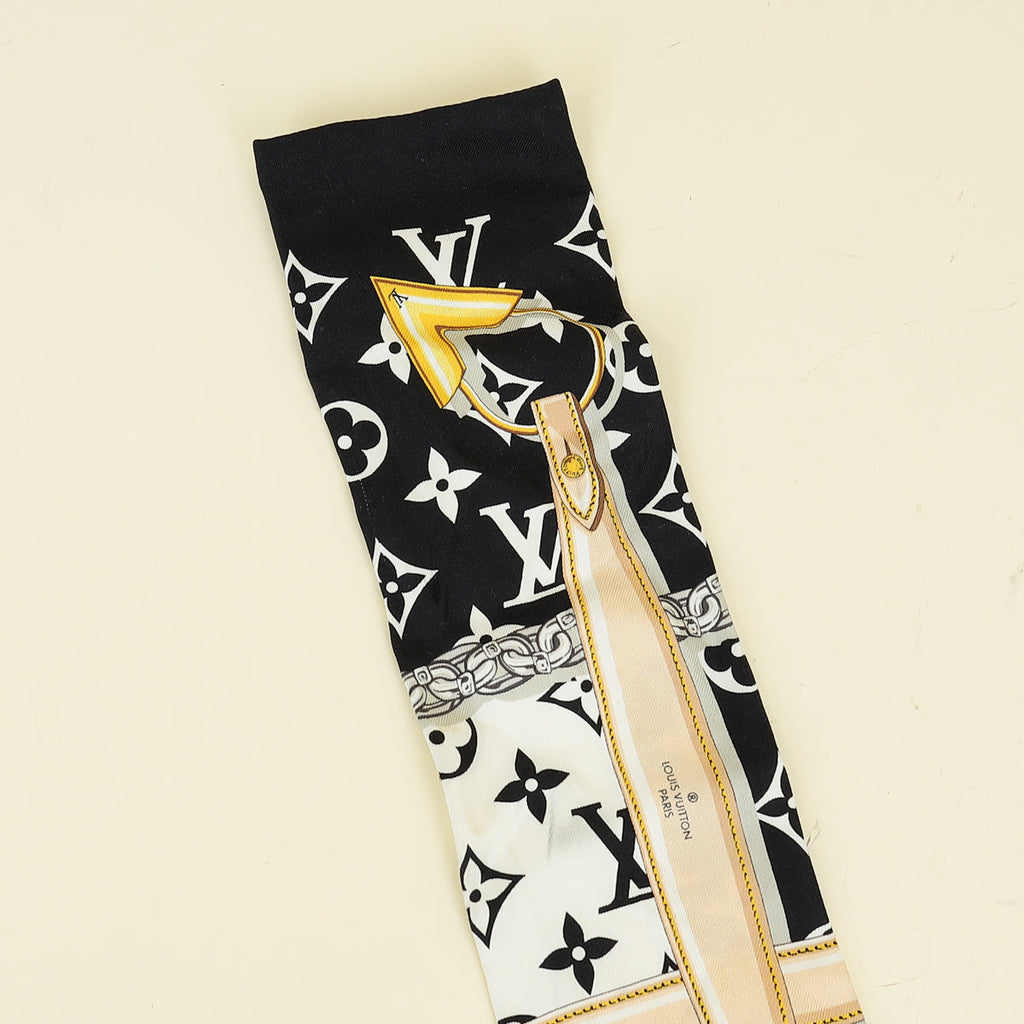 Louis Vuitton Black Multicolor Monogram Confidential Silk Bandeau