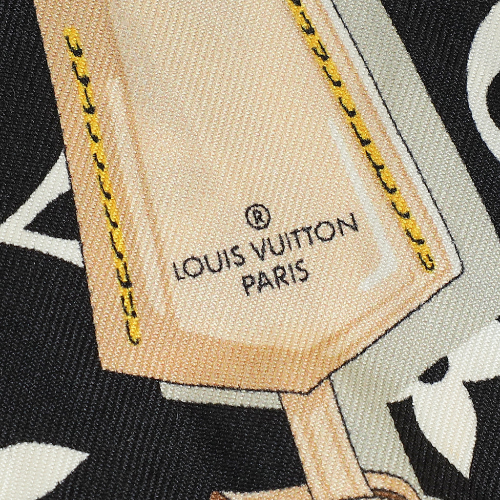 Louis Vuitton Black Multicolor Monogram Confidential Silk Bandeau